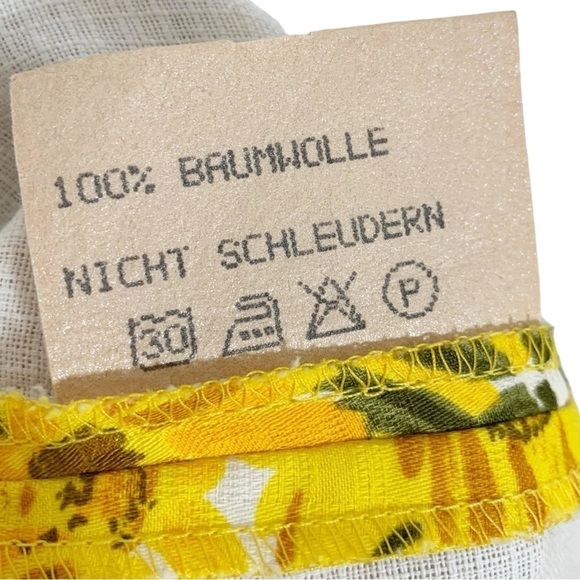 Vintage Isola Sunflower Midi Dress Size 38 - Picture 10 of 10